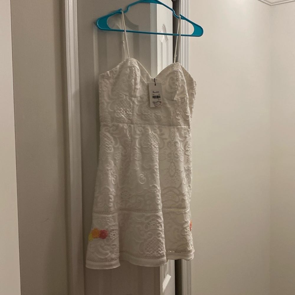 Bardot Lace Dress